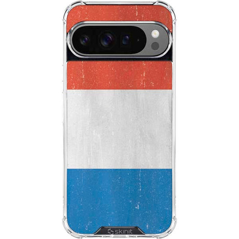 Netherlands Flag Distressed Google Pixel 10 Pro Clear Case